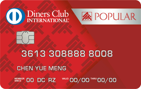 Diners Club/POPULAR Cobrand Card
